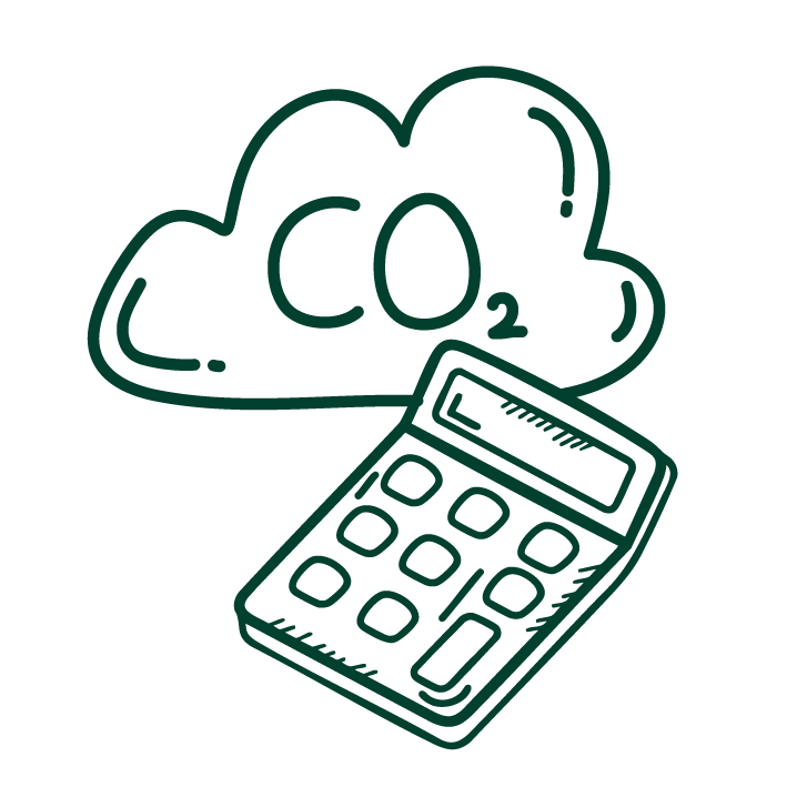 Carbon Calculator Dark Green