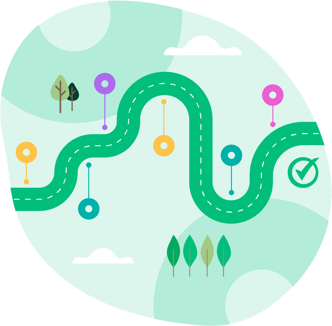 Journey To Net Zero Graphic