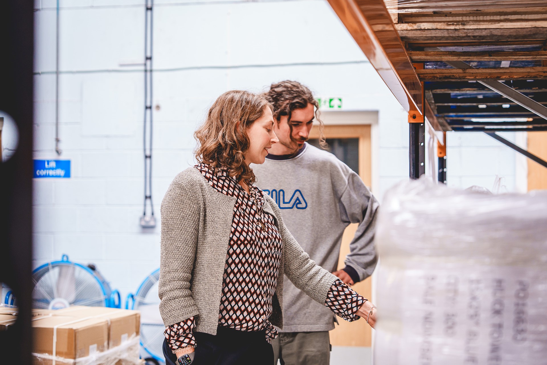 Rachael & Tim In The Warehouse