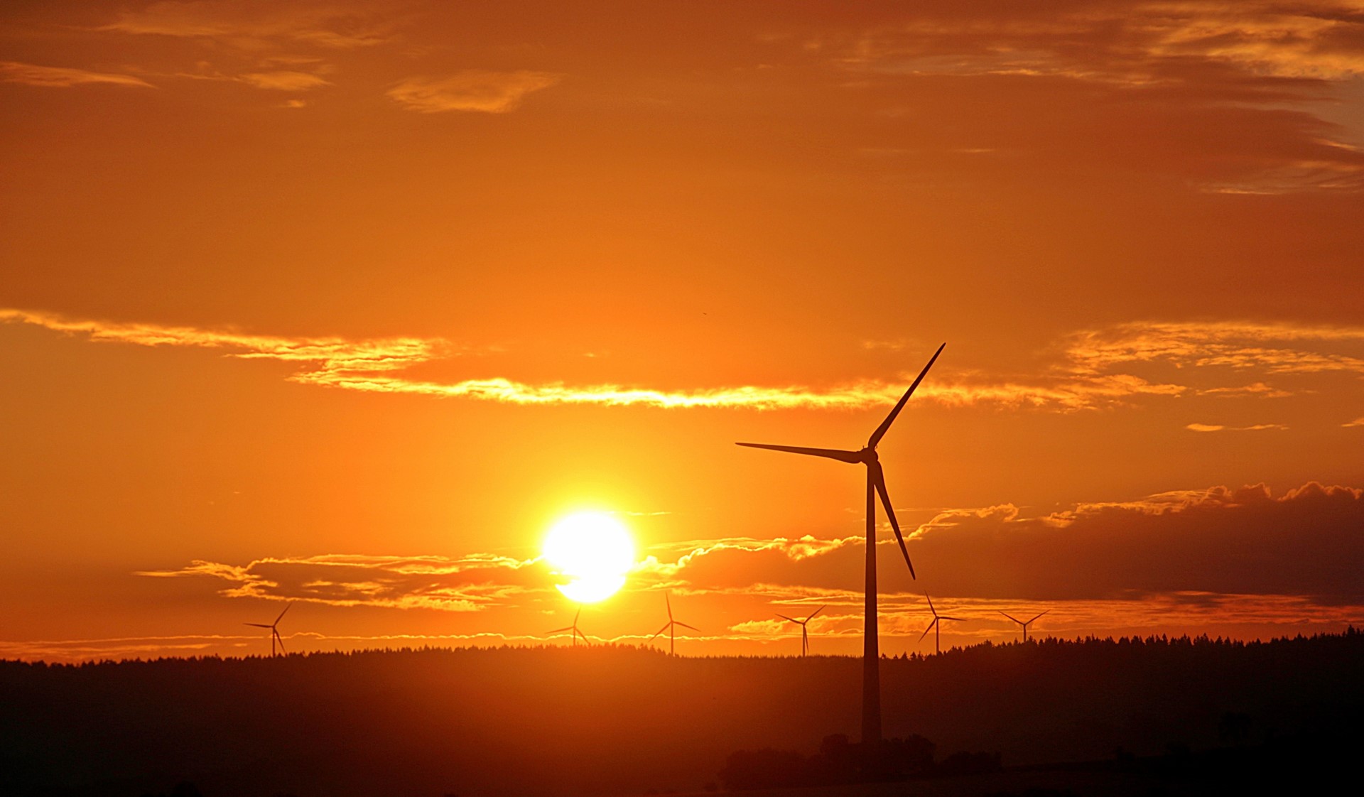 Wind Energy Sunset